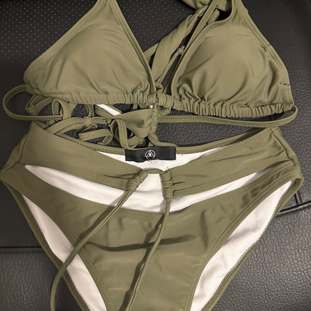 Missguided Green Bikini